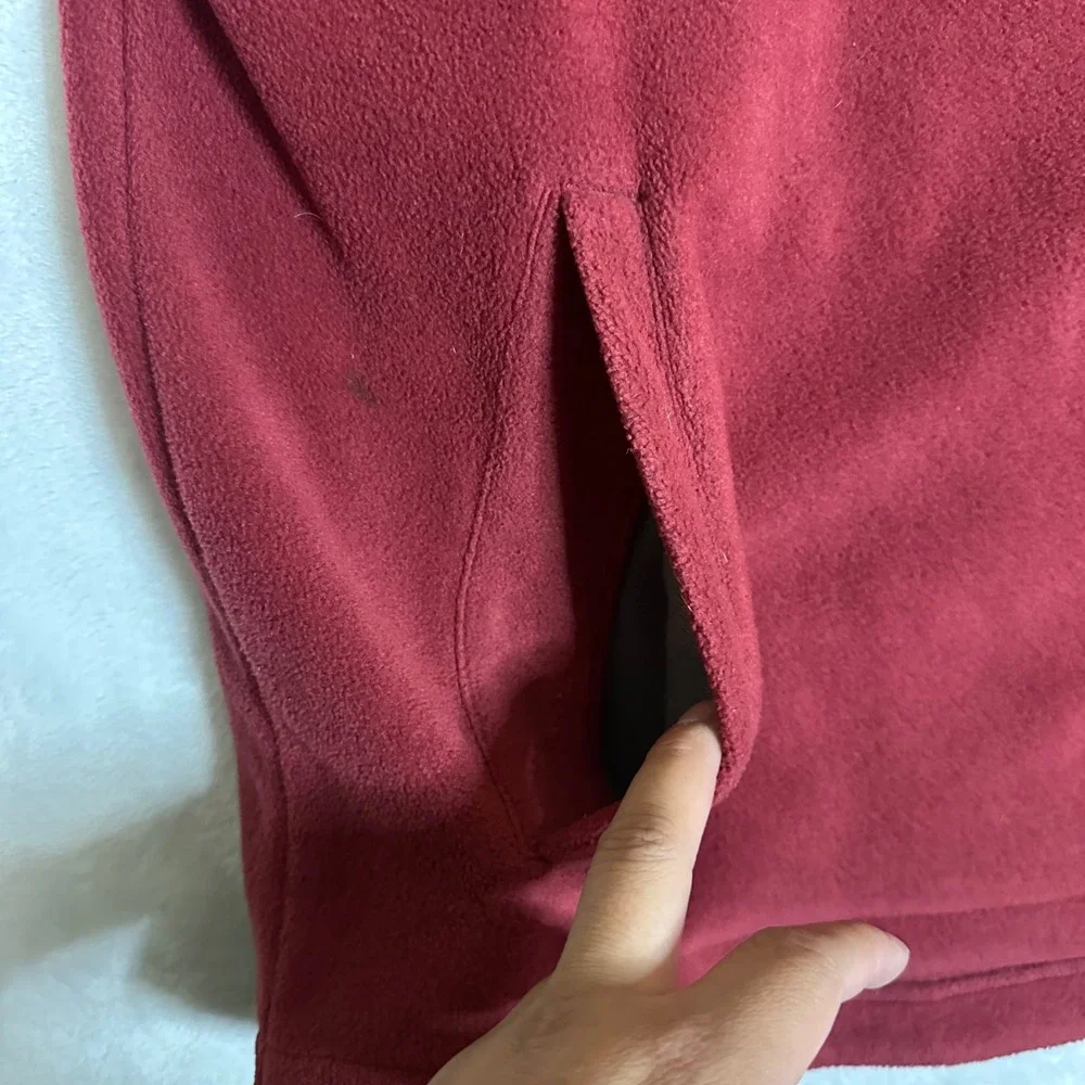 Vintage NFL Washington Redskins Full Zip Fleece Jacket XL Burgundy Yellow Retro